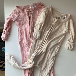 Boody bamboo footed bodysuits